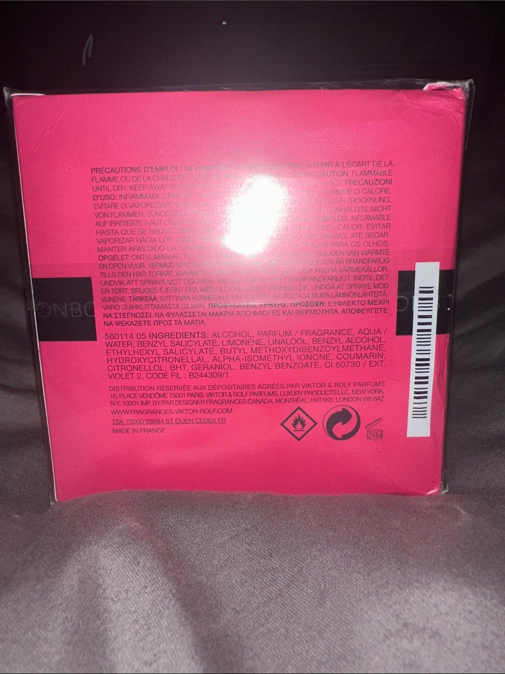Viktor & Rolf Bonbon Eau de — Hot Pink with Black Accents - Picture 2 of 6